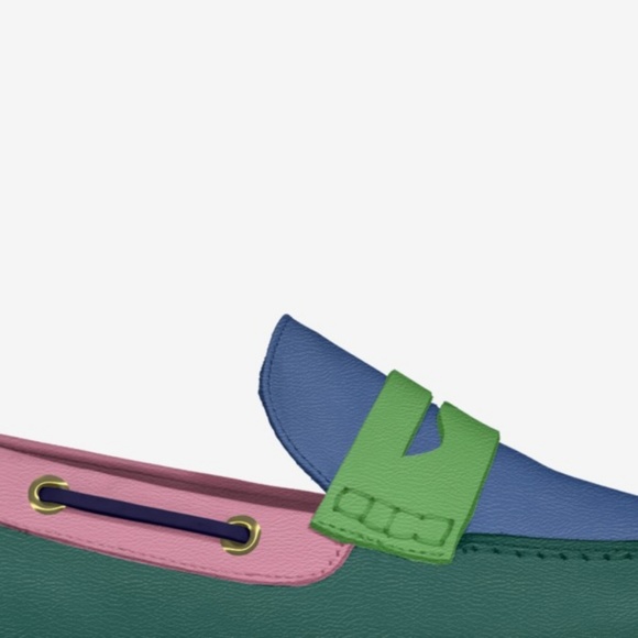 Vintage Rainbow Penny Loafers (Mens)